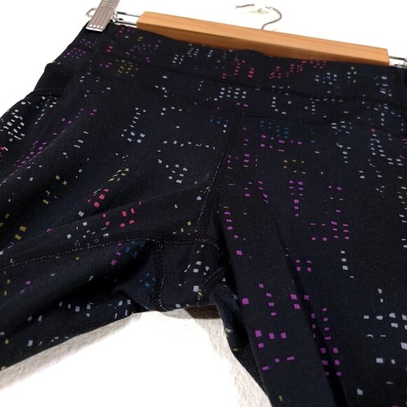 ATHLETA Fast Lane Be Free Mid Rise Leggings Black Mesh Multicolor Womens XXS - Picture 10 of 14
